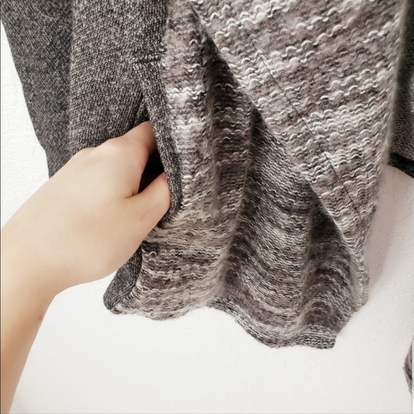 LUCKY Brand Striped Marl Ooen Knit Waterfall Cardigan - Picture 7 of 9